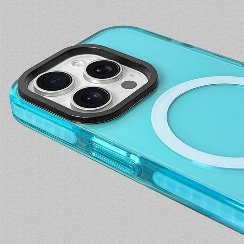 Transparent Neon green iphone
