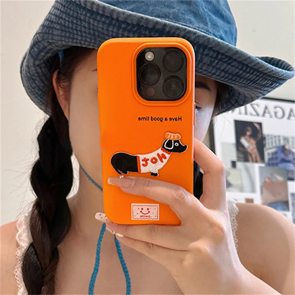 Woof orange iphone