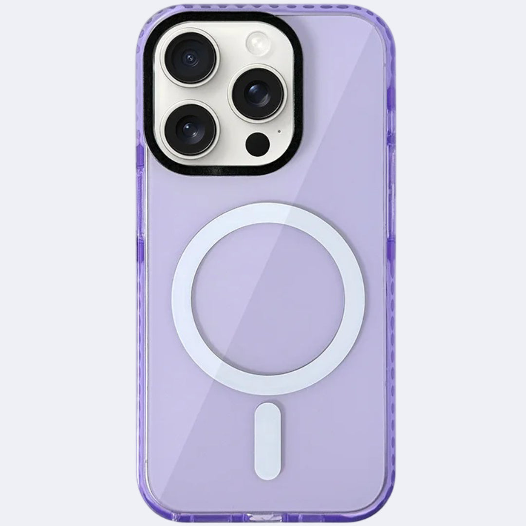 Transparent Neon lavende iphone