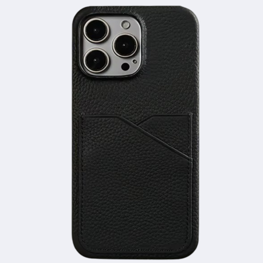 black Case porte carte cuir