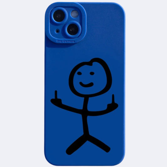 Cartoon blue iphone