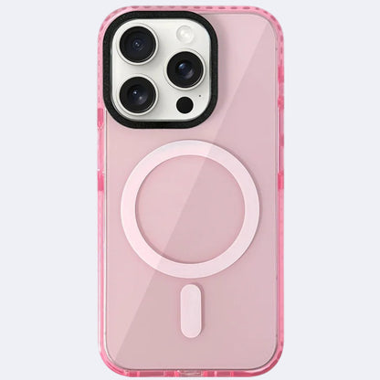 Transparent Neon pink iphone