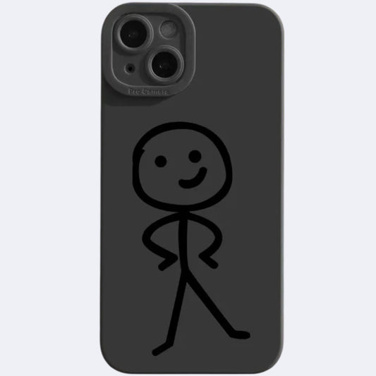 Cartoon black iphone